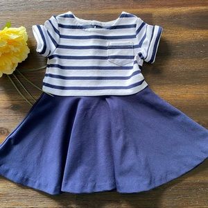 Ralph Lauren Nautical Navy & White Dress 9 months